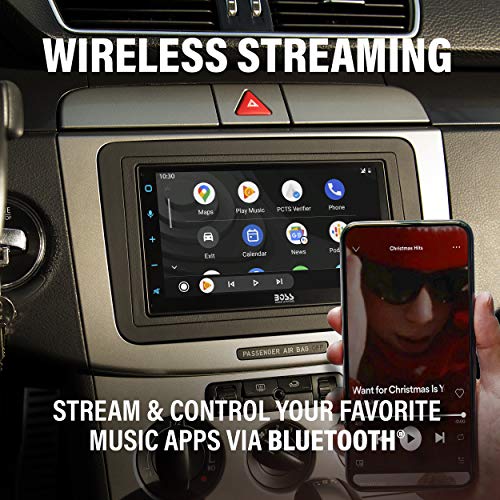 BOSS Audio Systems Elite Reproductor multimedia para coche con Apple CarPlay Android Auto
