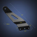 Nilight 2 soportes curvos de 52 pulgadas para barra de luz LED en la parte superior del techo del parabrisas para Chevy Silverado Suburban Avalanche Tahoe y GMC Yukon Sierra del 07 al 13