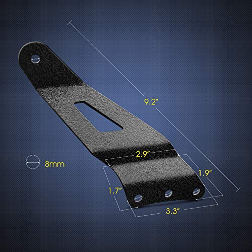 Nilight 2 soportes curvos de 52 pulgadas para barra de luz LED en la parte superior del techo del parabrisas para Chevy Silverado Suburban Avalanche Tahoe y GMC Yukon Sierra del 07 al 13