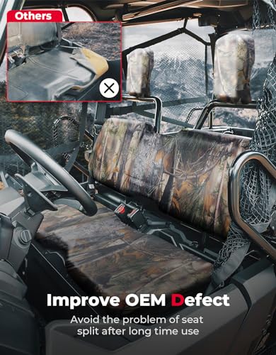 KEMIMOTO Fundas de asiento de camuflaje compatibles con Pioneer 700 700-4
