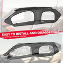 Kemimoto Kit de puerta superior suave X3, carcasa superior de puertas de cabina suave UTV, piel de puerta superior suave compatible con modelos de 4 plazas Can Am Maverick X3 Max 2017-2023, funciona con techo y parabrisas parciales