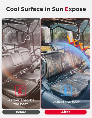 KEMIMOTO Fundas de asiento de camuflaje compatibles con Pioneer 700 700-4