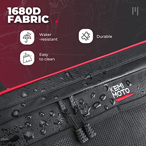 KEMIMOTO UTV - Bolsas para puerta inferior mejoradas 1680D XP 1000 bolsas de accesorios de almacenamiento con 4 bolsillos de red de almacenamiento compatibles con RZR 900 S 1000 S XP 1000 4 XP Turbo 4 Turbo S 4 2014-2023 bolsas de herramientas para puerta