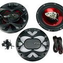Boss CH6CK 6.5" 350W Component + Boss CH6530 6.5" 300W Car Speakers Package