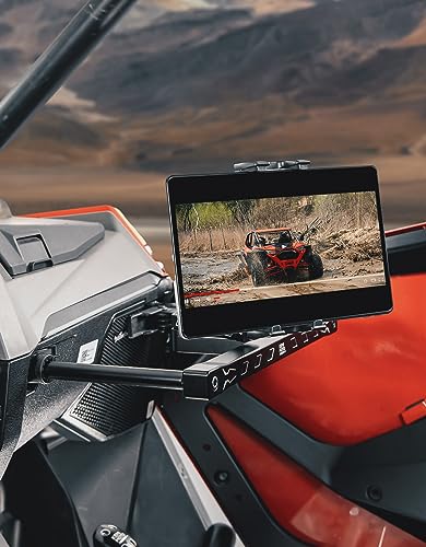 KEMIMOTO - Soportes electrónicos para dispositivos con barra de agarre compatible con RZR PRO XP, soporte para dispositivos electrónicos para teléfono tablet y GPS compatible con Polaris RZR PRO XP/XP4 2022-2023 RZR PRO R/Turbo R