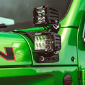 Rigid Industries 2018 Wrangler Jl Cowl Mount se Adapta a la Serie 2D