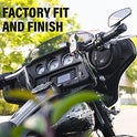 BOSS Audio Systems Sistema de altavoces delanteros BHD3F Harley Davidson – Compatible con motocicletas Select 1998+ Road Glide y Street Glide, amplificador de 4 canales más placas de montaje, resistente a la intemperie, 6.5 pulgadas, par de 300 vatios