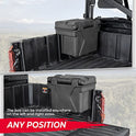 KEMIMOTO UTV - Caja de almacenamiento compatible con Polaris Ranger 500 570 900 1000/XP General 1000 4 2016 2017 2018 2019 2020 2021 2022 2023, caja de almacenamiento de carga de polietileno de baja densidad