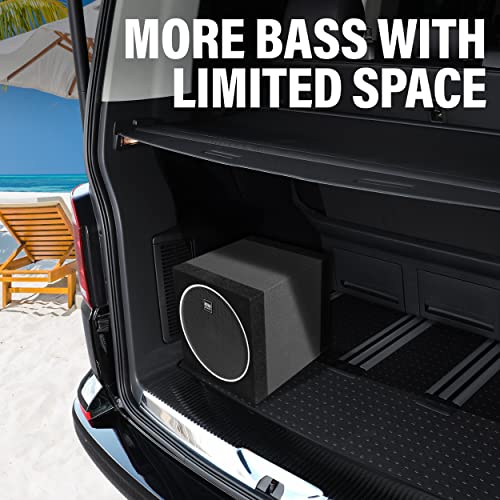 Boss Audio Systems Elite Series BE8AE - Subwoofer y Amplificador de Coche - 400 W de Alta Salida, Amplificador Incorporado, subwoofer de 8 Pulgadas, Control Remoto de subwoofer