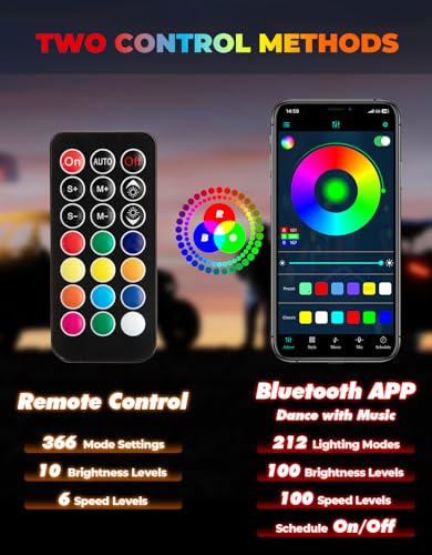 KEMIMOTO 2 luces de látigo con soportes de látigo