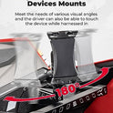 KEMIMOTO - Soportes electrónicos para dispositivos con barra de agarre compatible con RZR PRO XP, soporte para dispositivos electrónicos para teléfono tablet y GPS compatible con Polaris RZR PRO XP/XP4 2022-2023 RZR PRO R/Turbo R
