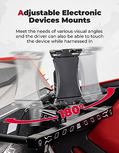 KEMIMOTO - Soportes electrónicos para dispositivos con barra de agarre compatible con RZR PRO XP, soporte para dispositivos electrónicos para teléfono tablet y GPS compatible con Polaris RZR PRO XP/XP4 2022-2023 RZR PRO R/Turbo R