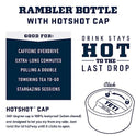 YETI Rambler - Botella de 26 onzas, aislada al aspiradora, acero inoxidable con tapa de chug