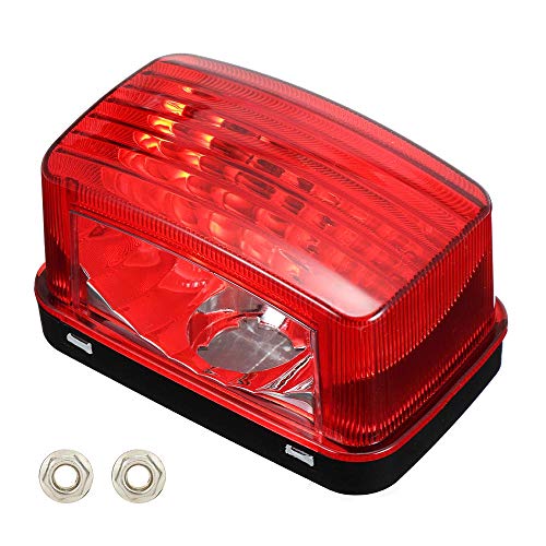 kemimoto Lente de luz trasera compatible con 2002+ Grizzly, Big Bear, Bruin, Kodiak, Wolverine cubierta de luz trasera de repuesto # 5KM-8472C-10-00 5KM-84710-01-00