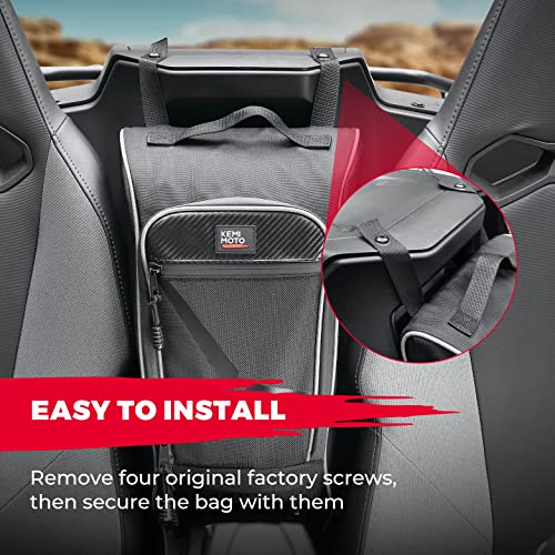 KEMIMOTO Bolsa de almacenamiento 1680D UTV Cab Pack Bolsa de asiento central con cremalleras de PVC resistente al desgaste, compatible con CFMOTO ZForce 950 HO SPORT/HO EX / 2020-2022 ZForce 950 SPORT 2022