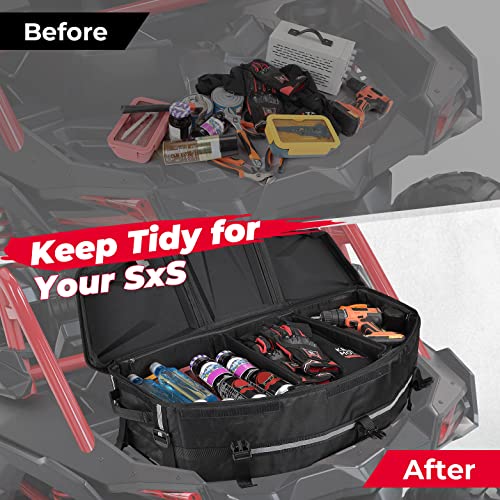 KEMIMOTO X3 Bolsa de almacenamiento de carga mejorada UTV ATV caja de cama estante trasero bolsa enfriadora de maletero Can am Maverick X3 Commander Outlander (excepto 6 x 6) Renegade OEM #715002923