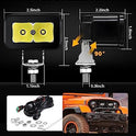 Auxbeam LED Light Pods with Side Shooter