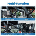 Kemimoto - Soporte de luz ajustable para bandera de UTV de 1.75 a 2 pulgadas compatible con Polaris RZR compatible con Can Am Commander compatible con Talon 1000