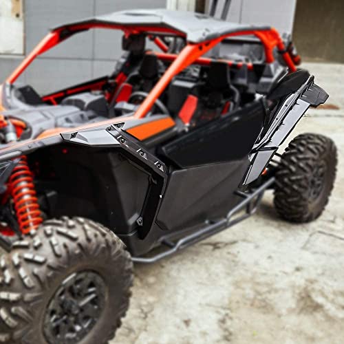 KEMIMOTO X3 Guardabarros extendidos compatibles con Can-Am Maverick X3 & X3 Max RS Turbo R RR 2017-2024 guardabarros laterales delantero y trasero, accesorios de repuesto OEM #715002973