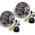 KC HiLiTES 42302 H4 Kit de conversión de faros delanteros para Jeep JK, cromo, tamaño: 7 pulgadas de diámetro