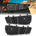 Kemimoto X3 Bolsas para puerta delantera compatibles con Can am Maverick X3 MAX Turbo R X DS Turbo X RS Turbo R 2017 2018 2019 2020 2021 2022 UTV Upper Door Bolsas de almacenamiento con rodillera extraíble y soporte para tazas