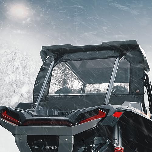 KEMIMOTO Parabrisas trasero suave compatible con Polaris RZR XP 1000, UTV parabrisas trasero transparente, duradero y portátil, compatible con Polaris RZR XP/XP 4 1000, 2016+ Polaris RZR XP/XP 4 Turbo 2014+