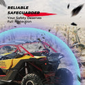 Kemimoto X3 Back UTV Parabrisas compatible con 2017 2018 2019 2020 2021 Can Am Maverick X3 X3 Max PC Heavy Duty Full Back Window Shield