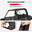 KEMIMOTO Parabrisas trasero suave compatible con Polaris RZR XP 1000, UTV parabrisas trasero transparente, duradero y portátil, compatible con Polaris RZR XP/XP 4 1000, 2016+ Polaris RZR XP/XP 4 Turbo 2014+