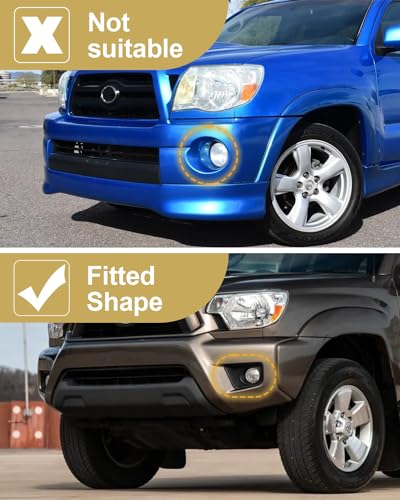 TBHOO - Luces antiniebla LED para Toyota Tacoma DRL, luces de circulación diurna ámbar, luces antiniebla LED para Toyota Tacoma, accesorios
