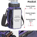 KEMIMOTO - Bolsa para botellas de agua, portabidones de agua con correa ajustable para el hombro, soporte para botellas de agua para senderismo, camping, pesca, compatible con YETI 32 onzas, 44 onzas, 64 onzas