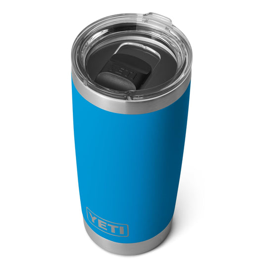 YETI Rambler Vaso de 20 onzas, acero inoxidable, aislado al aspiradora con tapa MagSlider, color azul