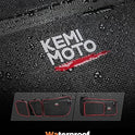 KEMIMOTO X3 Bolsas de almacenamiento para puerta delantera y trasera, color rojo compatible con Can Am Maverick X3 Max/X RS/DS/MR T/urbo RR All Max modelos con rodillera extraíble y soporte para vasos