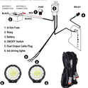 BIGLIONX - Luces LED redondas todoterreno de 7 pulgadas, 2 unidades de 210 W 32000 lm, luces LED todoterreno súper brillantes, luces de conducción ámbar con arnés de cableado IP68 para camiones, camionetas, camionetas, ATV, UTV, SUV