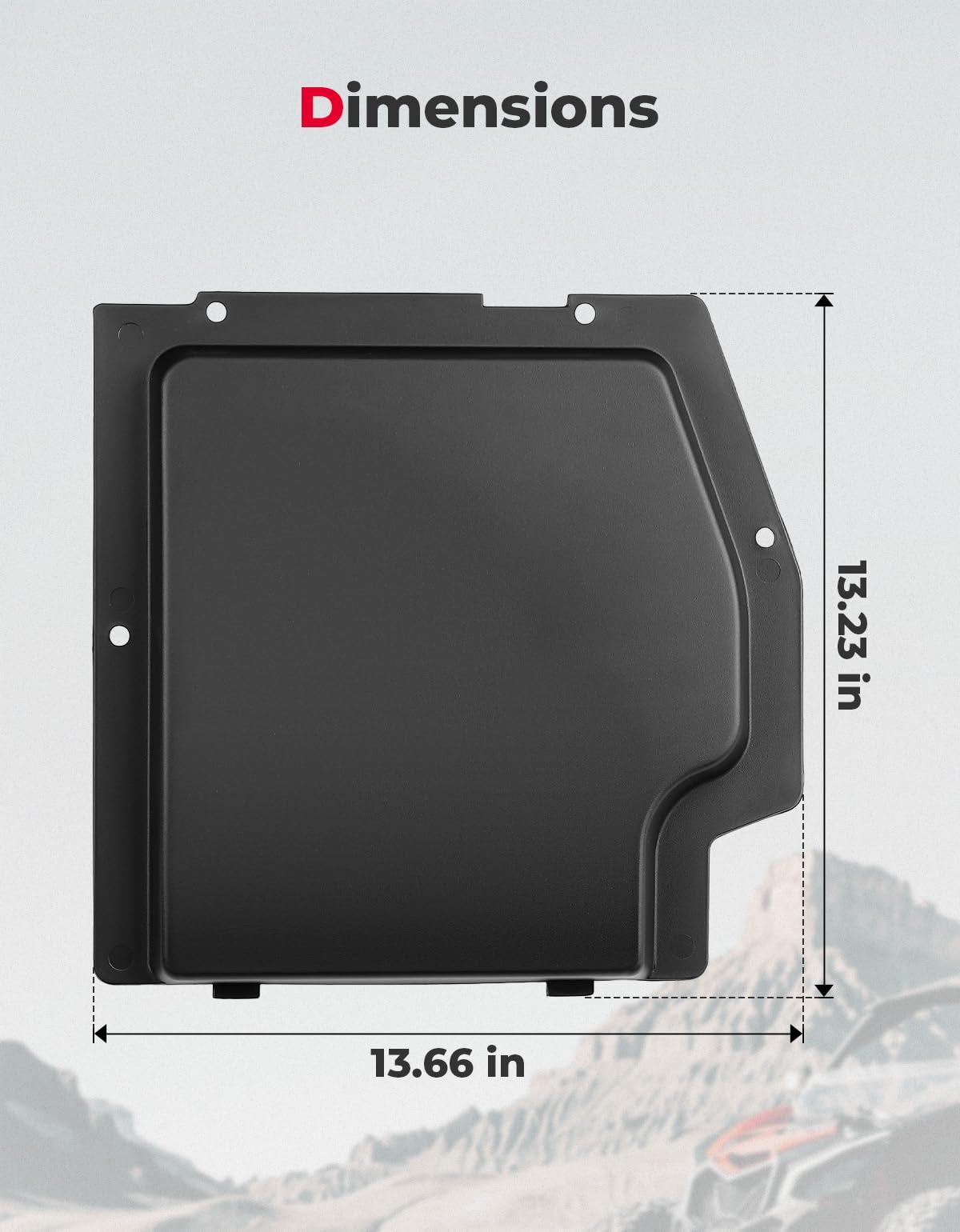 KEMIMOTO X3 - Cubierta de batería compatible con Can-Am Maverick X3 y X3 Max