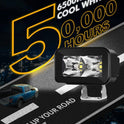 Auxbeam LED Light Pods with Side Shooter