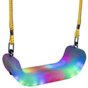 XDP RECREATION Firefly - Columpio Ajustable con iluminación LED, 3 Pilas AA Incluidas, Transparente
