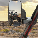 KEMIMOTO UTV Espejos laterales UTV para jaula de 1.6 a 2 pulgadas compatible con Pioneer Polaris RZR 900 1000 Can-Am Kawasaki Mule Rhino YXZ Zforce, vidrio templado a prueba de roturas