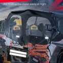 KEMIMOTO - Carcasa de cabina suave compatible con RZR XP 4 1000, UTV puerta superior suave se adapta a espejos laterales y parabrisas, repuesto 2884332 kit de ventanas de puerta lateral compatible con 2014+ Polaris RZR XP 4 1000