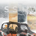 KEMIMOTO - Carcasa de cabina suave compatible con RZR XP 4 1000, UTV puerta superior suave se adapta a espejos laterales y parabrisas, repuesto 2884332 kit de ventanas de puerta lateral compatible con 2014+ Polaris RZR XP 4 1000