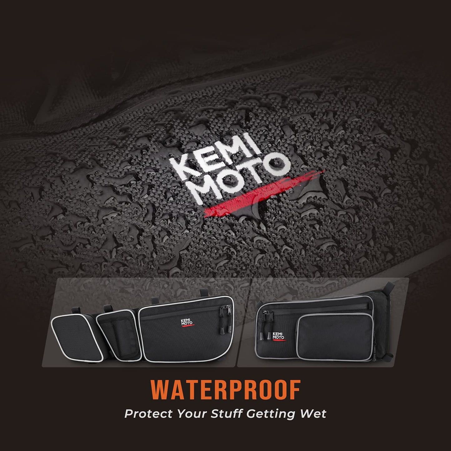 kemimoto Bolsas X3 para puerta delantera y trasera compatibles con 2017 2018 2019 2020 2021 2022 Can Am Maverick X3 Max /X RS /DS /MR T/urbo RR todos los modelos con rodillera extraíble y soporte para tazas