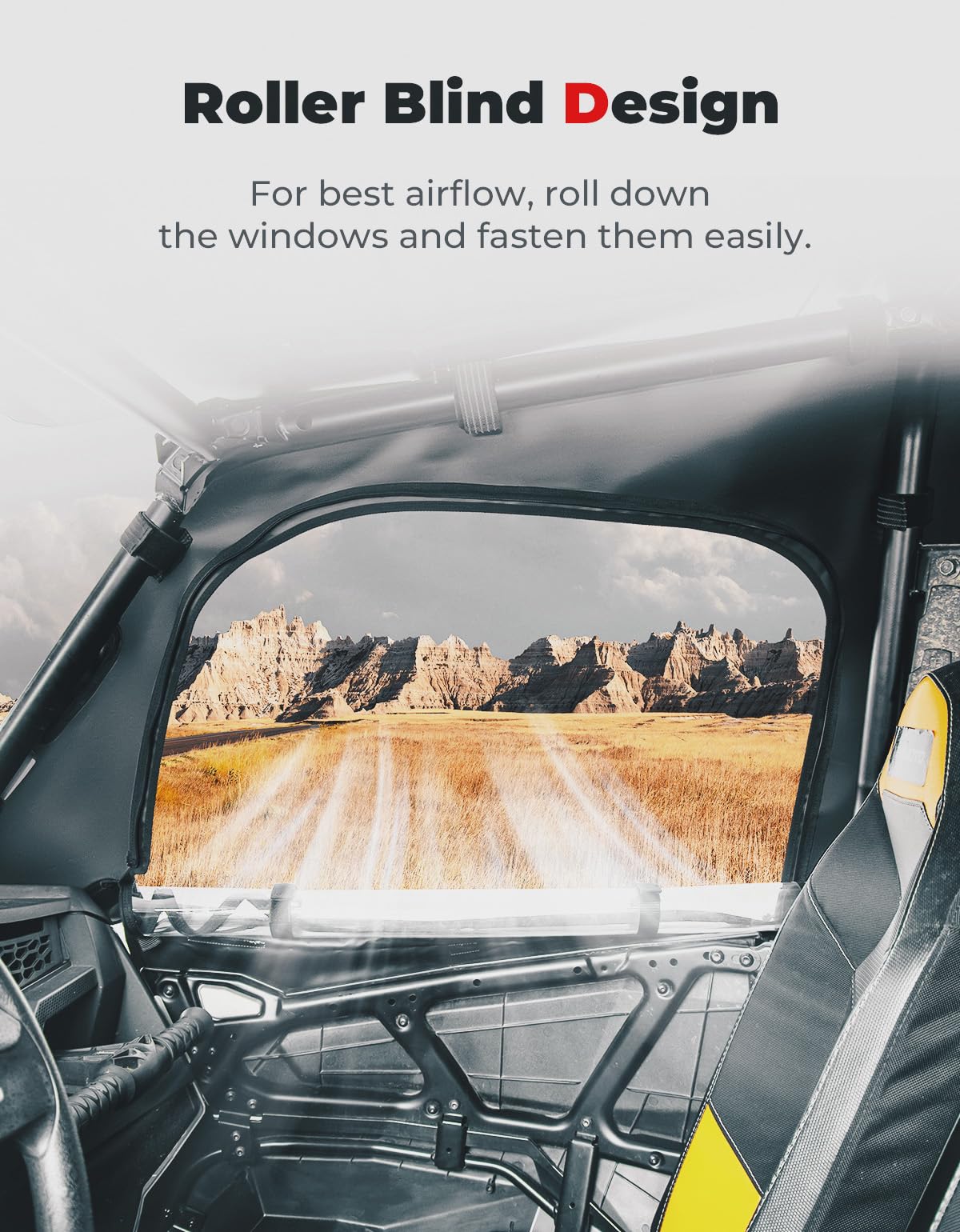 KEMIMOTO - Carcasa de cabina suave compatible con RZR XP 4 1000, UTV puerta superior suave se adapta a espejos laterales y parabrisas, repuesto 2884332 kit de ventanas de puerta lateral compatible con 2014+ Polaris RZR XP 4 1000