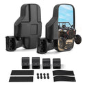 KEMIMOTO UTV Espejos laterales UTV para jaula de 1.6 a 2 pulgadas compatible con Pioneer Polaris RZR 900 1000 Can-Am Kawasaki Mule Rhino YXZ Zforce, vidrio templado a prueba de roturas