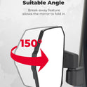 KEMIMOTO Espejos laterales montados en puerta, espejos de puerta de gran tamaño compatibles con Polaris Ranger XP 1000 570, Commericial Pro XD 2000 4000 con puertas completas originales, OEM #2889241