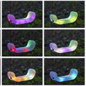 XDP RECREATION Firefly - Columpio Ajustable con iluminación LED, 3 Pilas AA Incluidas, Transparente