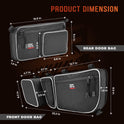 kemimoto Bolsas X3 para puerta delantera y trasera compatibles con 2017 2018 2019 2020 2021 2022 Can Am Maverick X3 Max /X RS /DS /MR T/urbo RR todos los modelos con rodillera extraíble y soporte para tazas