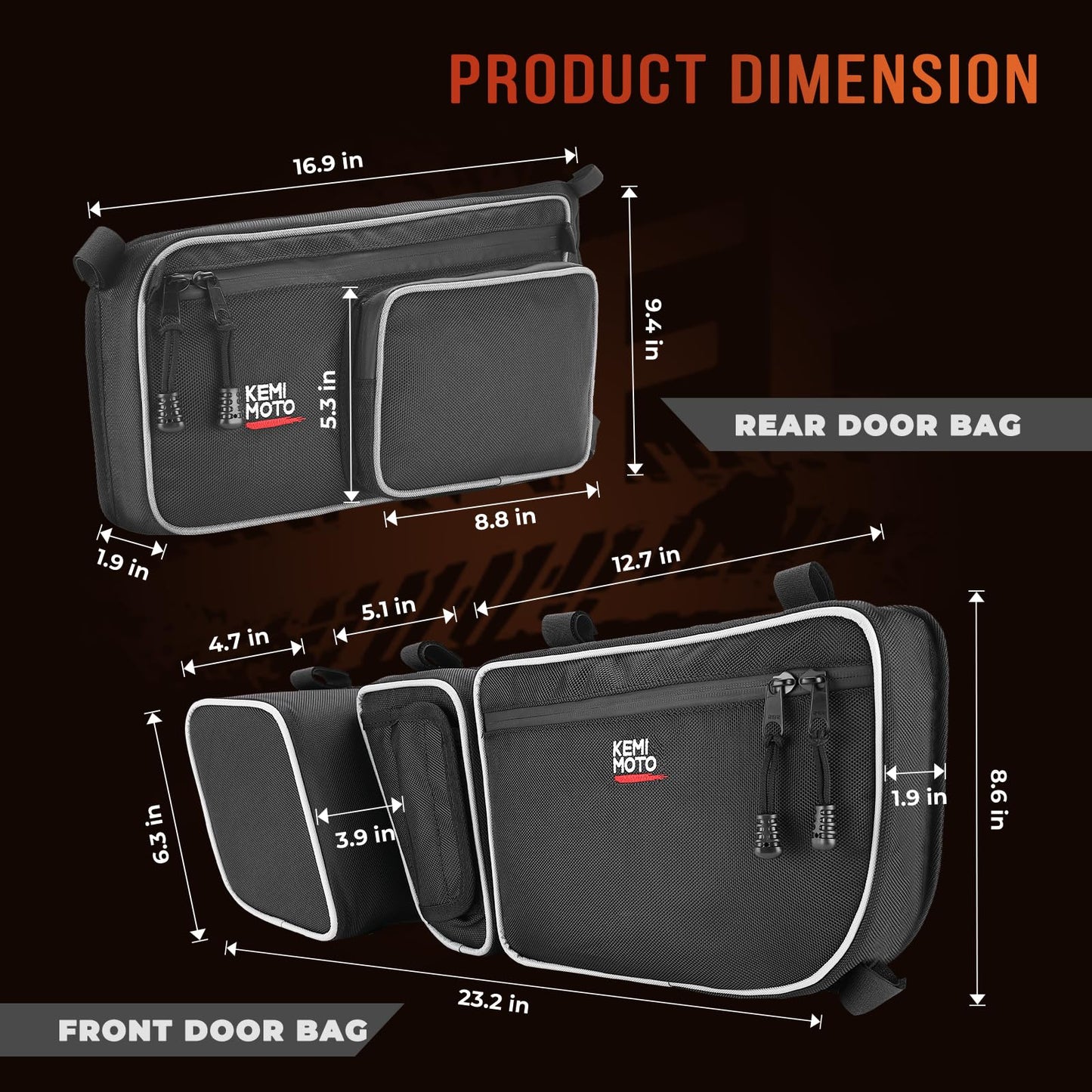 kemimoto Bolsas X3 para puerta delantera y trasera compatibles con 2017 2018 2019 2020 2021 2022 Can Am Maverick X3 Max /X RS /DS /MR T/urbo RR todos los modelos con rodillera extraíble y soporte para tazas