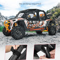 KEMIMOTO - Carcasa de cabina suave compatible con RZR XP 4 1000, UTV puerta superior suave se adapta a espejos laterales y parabrisas, repuesto 2884332 kit de ventanas de puerta lateral compatible con 2014+ Polaris RZR XP 4 1000