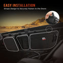 kemimoto Bolsas X3 para puerta delantera y trasera compatibles con 2017 2018 2019 2020 2021 2022 Can Am Maverick X3 Max /X RS /DS /MR T/urbo RR todos los modelos con rodillera extraíble y soporte para tazas