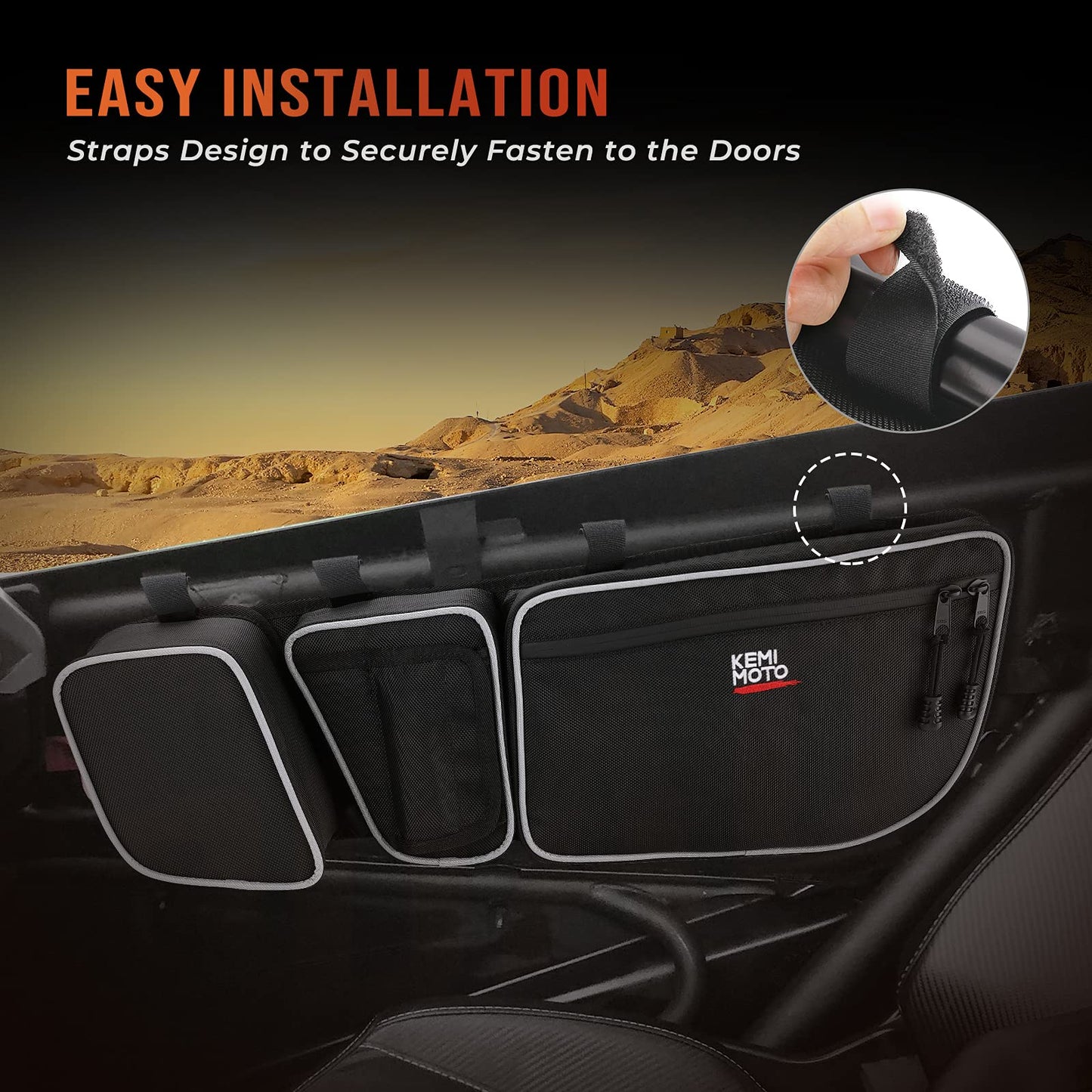 kemimoto Bolsas X3 para puerta delantera y trasera compatibles con 2017 2018 2019 2020 2021 2022 Can Am Maverick X3 Max /X RS /DS /MR T/urbo RR todos los modelos con rodillera extraíble y soporte para tazas