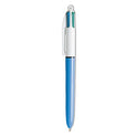 BIC Bolígrafo de 4 colores, punta media (1,0 mm)